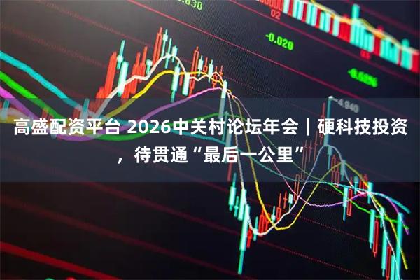 高盛配资平台 2026中关村论坛年会｜硬科技投资，待贯通“最后一公里”